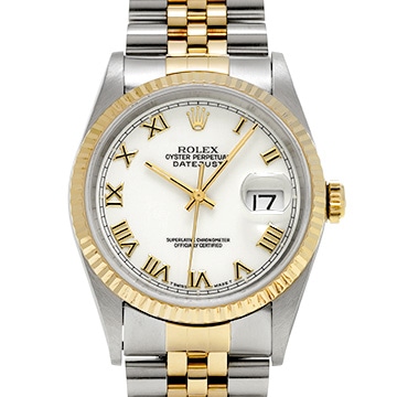 ロレックス デイトジャスト 16233 ホワイト メンズ 時計 【中古】【wristwatch】