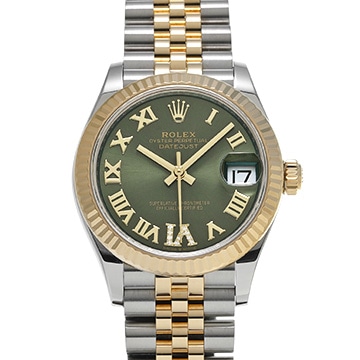 ロレックス デイトジャスト 31 278273 オリーブグリーン/ダイヤモンド ユニセックス 時計 【中古】【wristwatch】