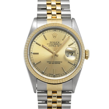 ロレックス デイトジャスト 36 16233 シャンパン メンズ 時計 【中古】【wristwatch】