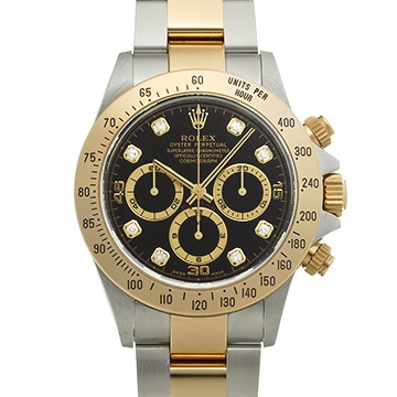 ロレックス コスモグラフ デイトナ 16523G ブラック/ダイヤモンド メンズ 時計 【中古】【wristwatch】