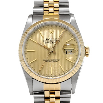 ロレックス デイトジャスト 36 16233 シャンパンタペストリー メンズ 時計 【中古】【wristwatch】