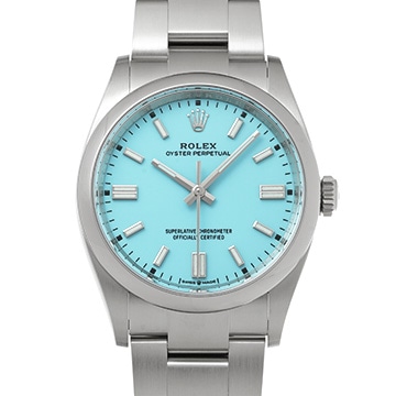ロレックス オイスターパーペチュアル 36 126000 ターコイズブルー メンズ 時計 【中古】【wristwatch】