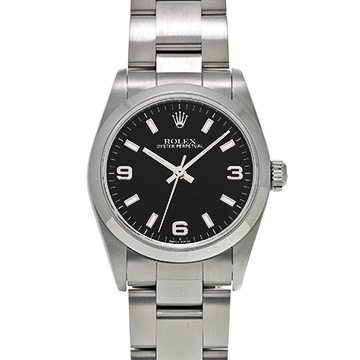 ロレックス オイスターパーペチュアル 77080 ブラック ユニセックス 時計 【中古】【wristwatch】