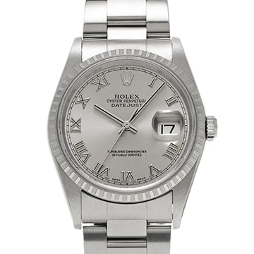 ロレックス デイトジャスト 16220 グレー メンズ 時計 【中古】【wristwatch】