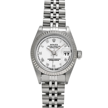 ロレックス デイトジャスト 69174 ホワイト レディース 時計 【中古】【wristwatch】