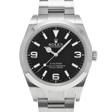 ロレックス エクスプローラー 214270 ブラック メンズ 時計 【中古】【wristwatch】