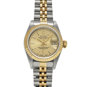 ロレックス デイトジャスト 69173 シャンパン レディース 時計 【中古】【wristwatch】