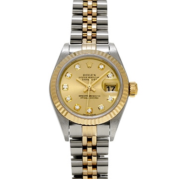 ロレックス デイトジャスト 79173G シャンパン/ダイヤモンド レディース 時計 【中古】【wristwatch】