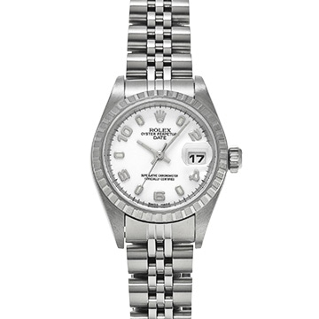 ロレックス オイスターパーペチュアル デイト 79240 ホワイト レディース 時計 【中古】【wristwatch】