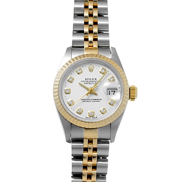 ロレックス デイトジャスト 26 69173G ホワイト/ダイヤモンド レディース 時計 【中古】【wristwatch】