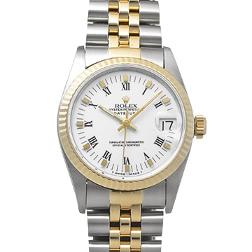 ロレックス デイトジャスト 68273 ホワイト ユニセックス 時計 【中古】【wristwatch】