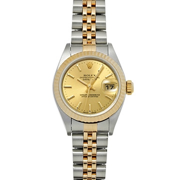 ロレックス デイトジャスト 79173 シャンパン レディース 時計 【中古】【wristwatch】