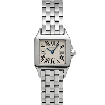 カルティエ サントス ドゥモワゼル SM W25064Z5 シルバー レディース 時計 【中古】【wristwatch】