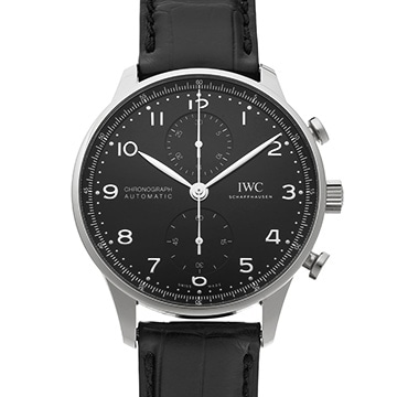 IWC ポルトギーゼ クロノグラフ IW371609 ブラック メンズ 時計 【中古】【wristwatch】