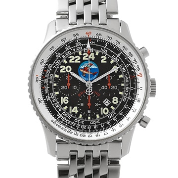 ブライトリング ナビタイマー B02 コスモノート ポルコロッソ A222BPRNP ブラック メンズ 時計 【中古】【wristwatch】