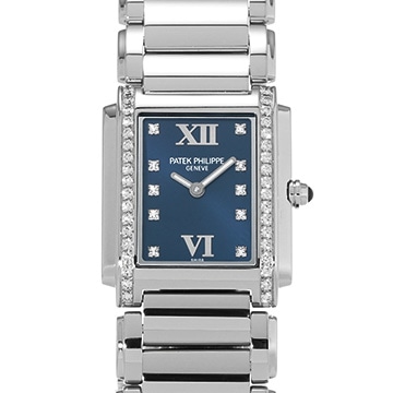 パテック フィリップ トゥエンティ-4 4910/10A-012 ブルー/ダイヤモンド レディース 時計 【中古】【wristwatch】