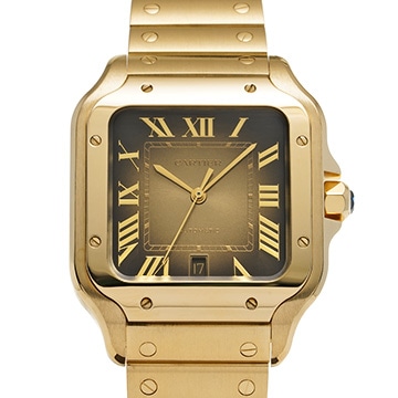 カルティエ サントス ドゥ カルティエ LM WGSA0095 ブラウン メンズ 時計 【中古】【wristwatch】