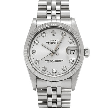 ロレックス デイトジャスト 68274G シルバー/ダイヤモンド ユニセックス 時計 【中古】【wristwatch】