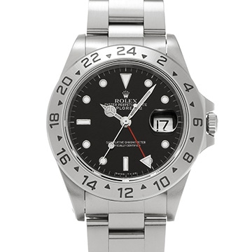ロレックス エクスプローラーII 16570 ブラック メンズ 時計 【中古】【wristwatch】