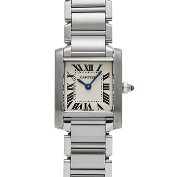 カルティエ タンクフランセーズ SM　 W51008Q3 シルバー レディース 時計 【中古】【wristwatch】