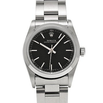 ロレックス オイスターパーペチュアル 67480 ブラック ユニセックス 時計 【中古】【wristwatch】
