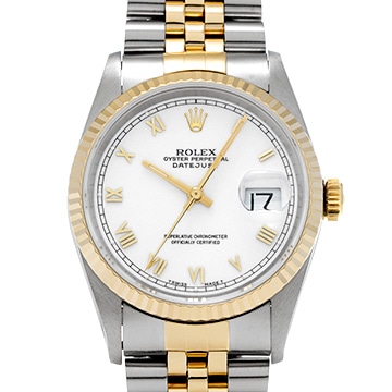 ロレックス デイトジャスト 16233 ホワイト メンズ 時計 【中古】【wristwatch】