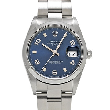 ロレックス オイスターパーペチュアル デイト 15200 ブルー メンズ 時計 【中古】【wristwatch】