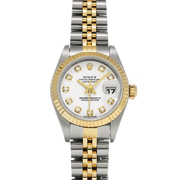 ロレックス デイトジャスト 79173G ホワイト/ダイヤモンド レディース 時計 【中古】【wristwatch】