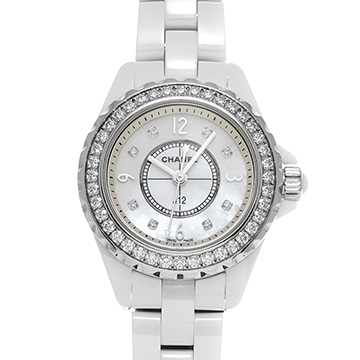 シャネル J12 29MM H2572 ホワイトシェル/ダイヤモンド レディース 時計 【中古】【wristwatch】