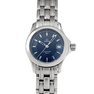 オメガ シーマスター 120 クォーツ 2581.81 ブルー レディース 時計 【中古】【wristwatch】