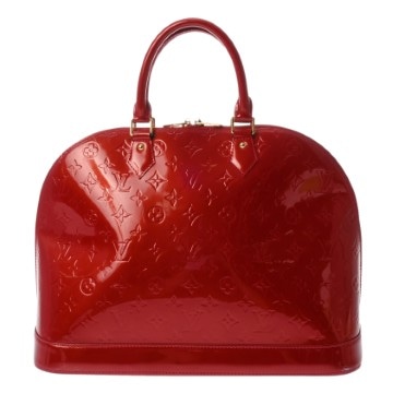 ルイ ヴィトン ヴェルニ アルマ GM ポムダムール M93595 モノグラムヴェルニ レディース バッグ 【中古】【bag】