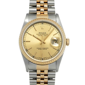 ロレックス デイトジャスト 36 16233 シャンパン メンズ 時計 【中古】【wristwatch】