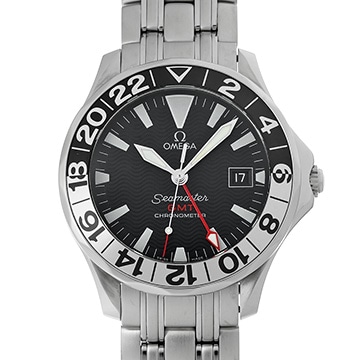 オメガ シーマスター 300 GMT 50th 2534.50 ブラック メンズ 時計 【中古】【wristwatch】