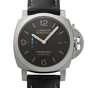パネライ ルミノールマリーナ 1950 3デイズ アッチャイオ PAM01312 ブラック メンズ 時計 【中古】【wristwatch】