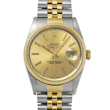 ロレックス デイトジャスト 36 16233 シャンパン メンズ 時計 【中古】【wristwatch】