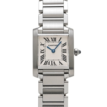 カルティエ タンクフランセーズ SM　 W51008Q3 シルバー レディース 時計 【中古】【wristwatch】