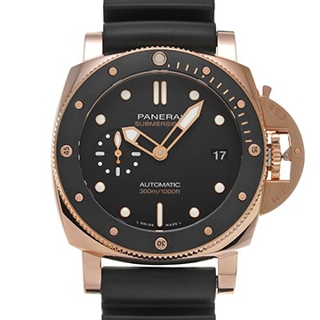 パネライ サブマーシブル ゴールドテック PAM01164 ブラック メンズ 時計 【中古】【wristwatch】
