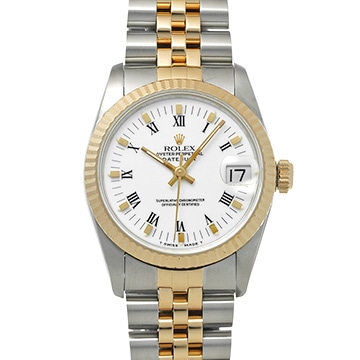 ロレックス デイトジャスト 68273 ホワイト ユニセックス 時計 【中古】【wristwatch】
