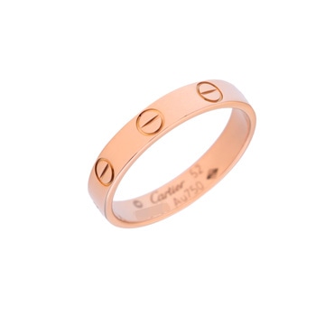 カルティエ ミニラブリング #52 ゴールド K18ピンクゴールド PG レディース ジュエリー 【中古】【jewelry】