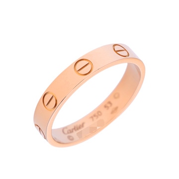 カルティエ ミニラブリング #53 ゴールド K18ピンクゴールド PG レディース ジュエリー 【中古】【jewelry】