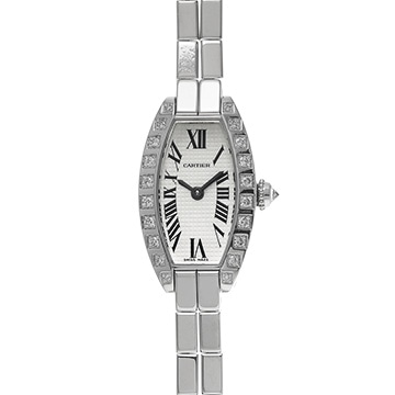 カルティエ ミニトノー ラニエール WJ2004W3 シルバー レディース 時計 【中古】【wristwatch】