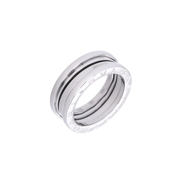 ブルガリ B-ZERO1 リング #53 シルバー K18ホワイトゴールド WG レディース ジュエリー 【中古】【jewelry】