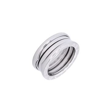 ブルガリ B-ZERO1 リング #51 シルバー K18ホワイトゴールド WG レディース ジュエリー 【中古】【jewelry】