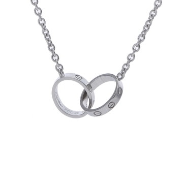 カルティエ ベビーラブ ネックレス シルバー K18ホワイトゴールド WG レディース ジュエリー 【中古】【jewelry】