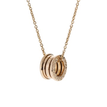 ブルガリ B-ZERO1 ネックレス ゴールド K18イエローゴールド YG ユニセックス ジュエリー 【中古】【jewelry】