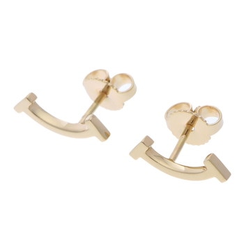 ティファニー Tスマイル ピアス ゴールド K18イエローゴールド YG レディース ジュエリー 【中古】【jewelry】