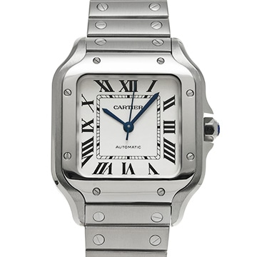 カルティエ サントス ドゥ カルティエ MM WSSA0029 シルバー メンズ 時計 【中古】【wristwatch】
