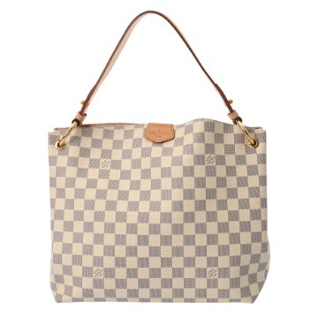 ルイ ヴィトン ダミエアズール グレースフル PM ホワイト N42249 ダミエキャンバス レディース バッグ 【中古】【bag】