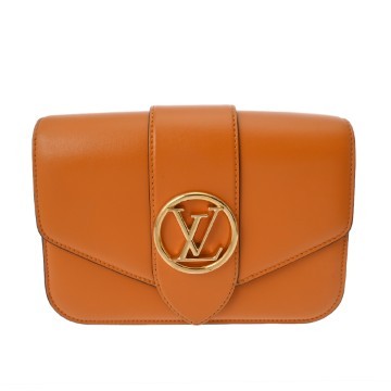 ルイ ヴィトン ポンヌフ オレンジサマーゴールド M55946 カーフ レディース バッグ 【中古】【bag】