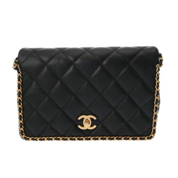 シャネル マトラッセ スモールフラップバッグ ブラック AS3468 グレインドカーフスキン レディース バッグ 【中古】【bag】